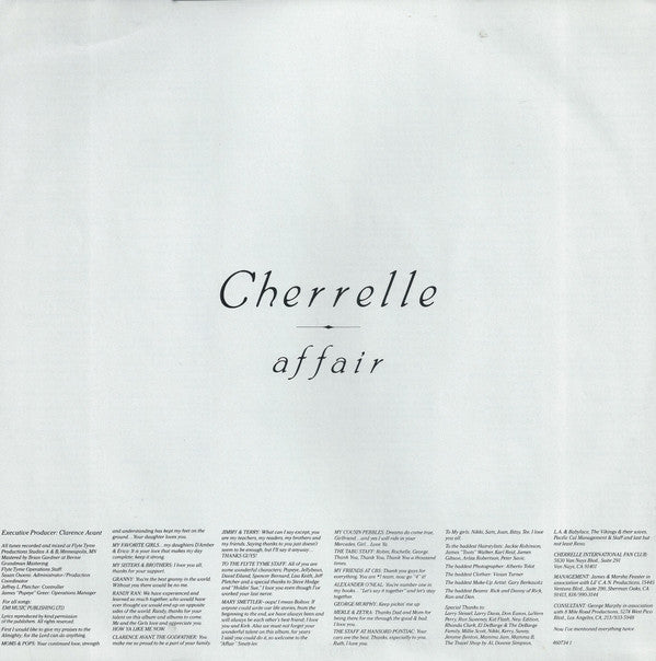 Cherrelle : Affair (LP, Album)