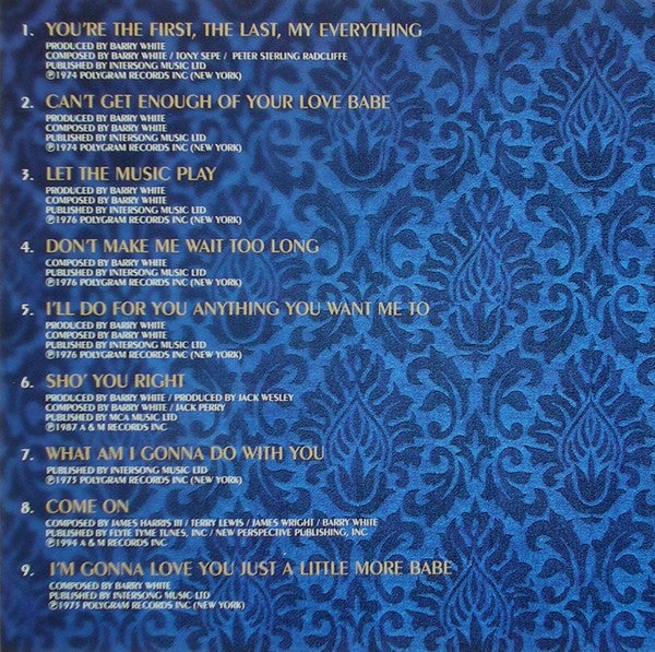 Barry White : The Ultimate Collection (CD, Comp)
