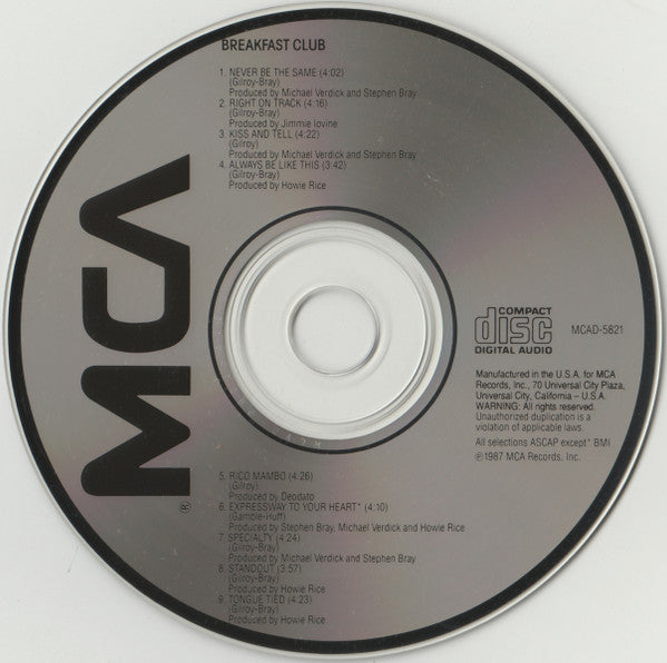 Breakfast Club : Breakfast Club (CD, Album)