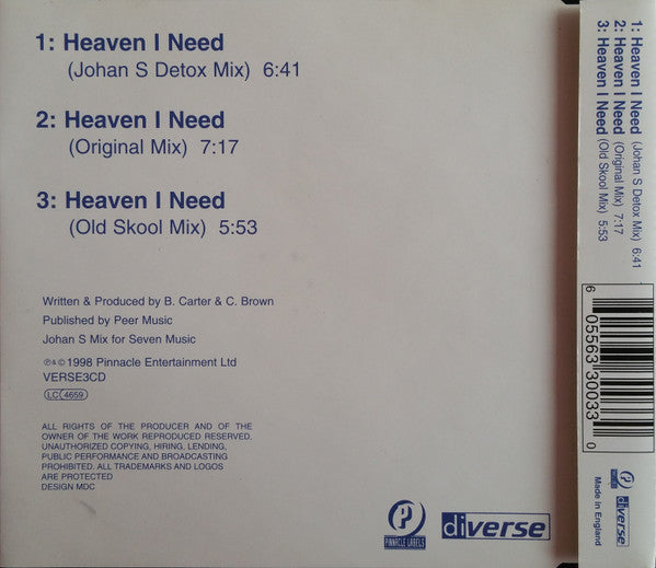 Social Security (4) : Heaven I Need (CD, Single)