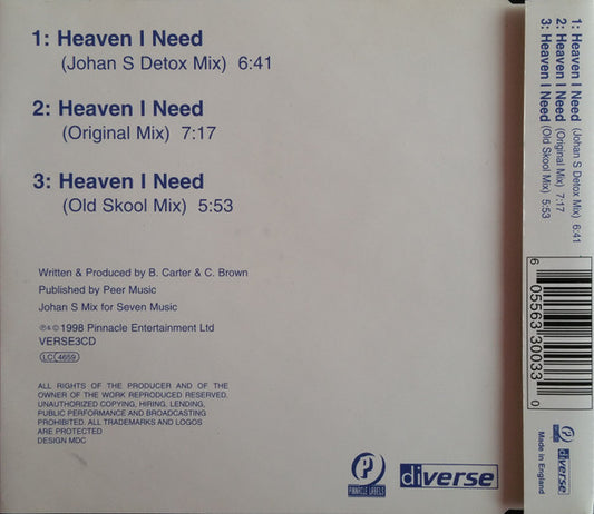 Social Security (4) : Heaven I Need (CD, Single)