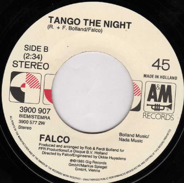 Falco : Rock Me Amadeus (Canadian/American '86 Mix) (7", Single)