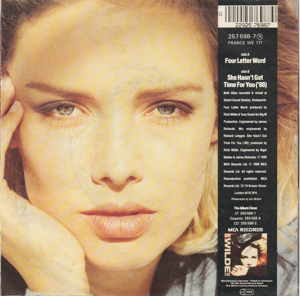 Kim Wilde : Four Letter Word (7", Single)