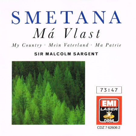Bedřich Smetana - Sir Malcolm Sargent, Royal Philharmonic Orchestra : Má Vlast (CD, Album, RE, RM)