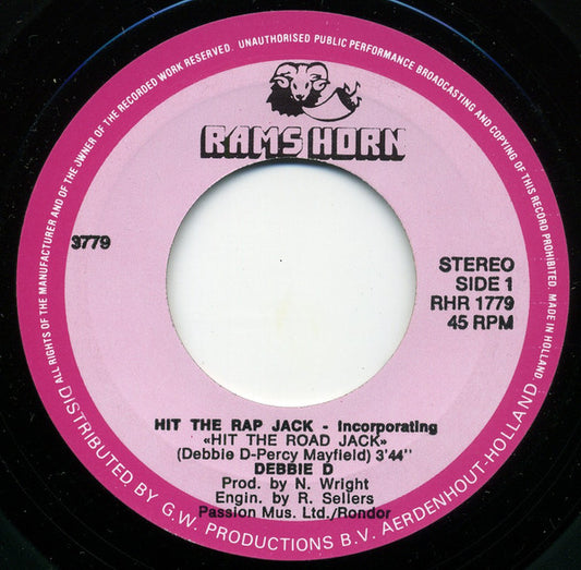 Debbie D : Hit The Rap Jack (7")