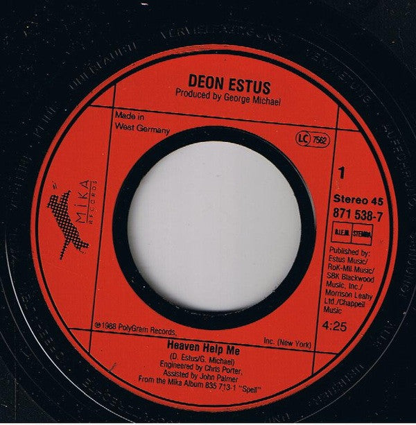 Deon Estus : Heaven Help Me (7", Single)