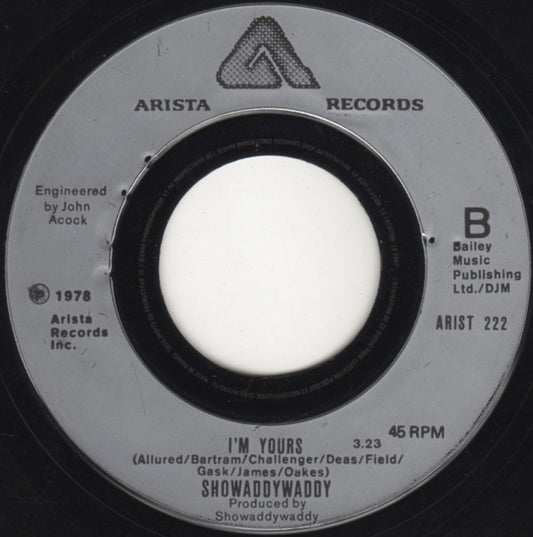 Showaddywaddy : Pretty Little Angel Eyes (7", Sil)