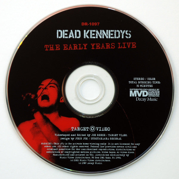 Dead Kennedys : The Early Years Live (DVD)