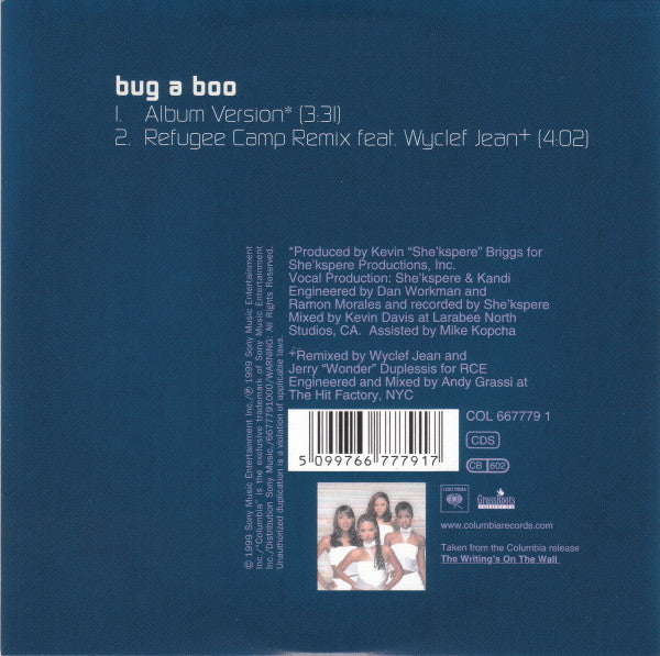 Destiny's Child : Bug A Boo (CD, Single)