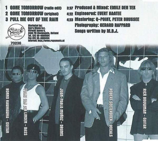 My Brother Jake : Gone Tomorrow (CD, Single)