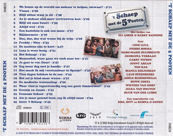 Various : 't Schaep Met De 5 Pooten (De Liedjes Uit De TV-Serie) (CD)