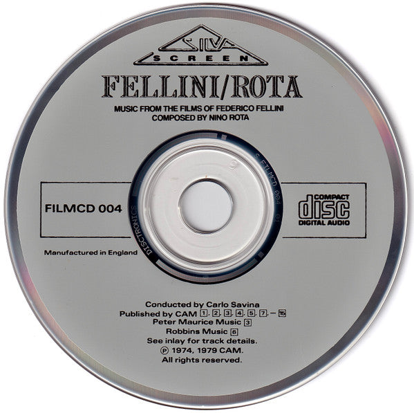 Nino Rota : Fellini / Rota (CD, Comp)