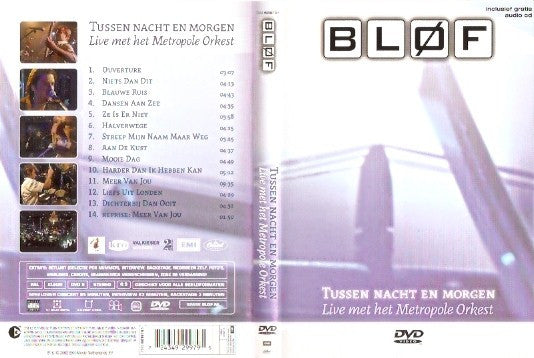 Bløf : Tussen Nacht En Morgen (Live Met Het Metropole Orkest) (DVD-V, Copy Prot., Multichannel, PAL + CD, Album, )