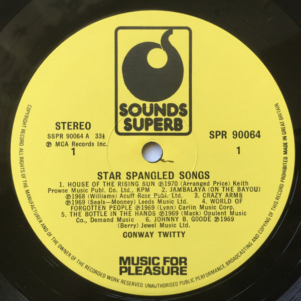 Conway Twitty : Star Spangled Songs (LP, Comp)