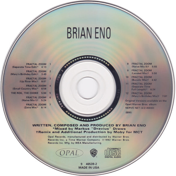 Brian Eno : Fractal Zoom (CD, Maxi, Dig)