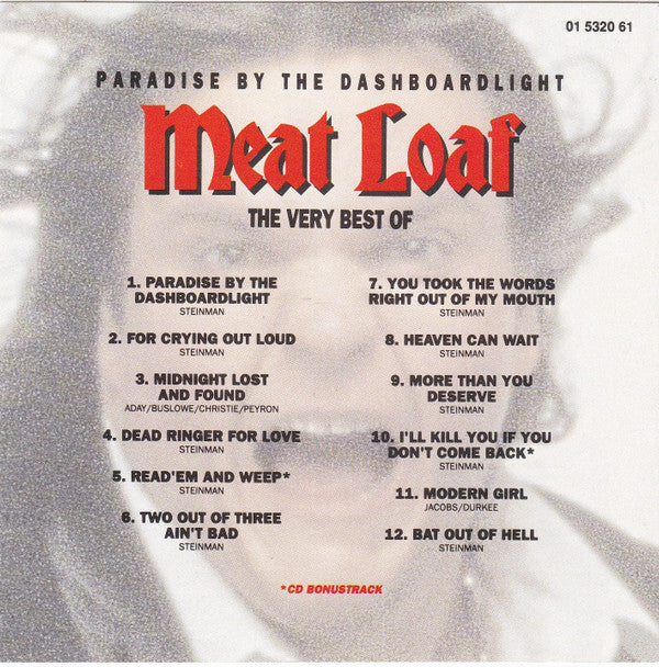 Meat Loaf : Paradise By The Dashboardlight - The Very Best Of (CD, Comp)