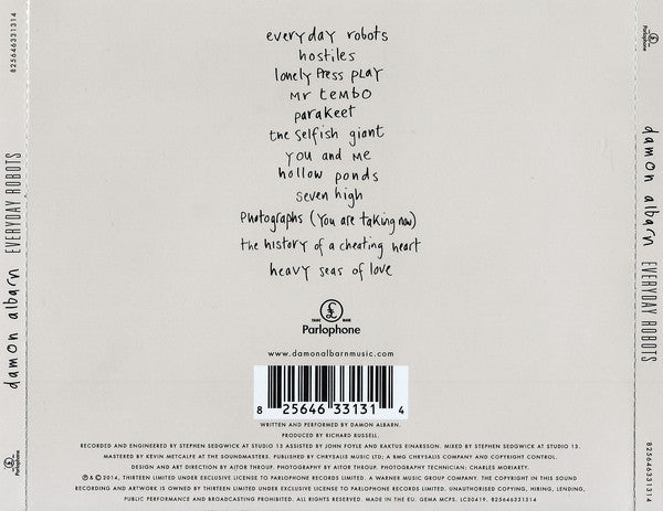 Damon Albarn : Everyday Robots (CD, Album)