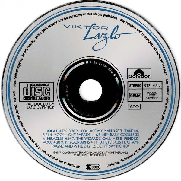 Viktor Lazlo : Viktor Lazlo (CD, Album)