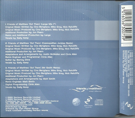 Friends Of Matthew : Out There (CD, Single)