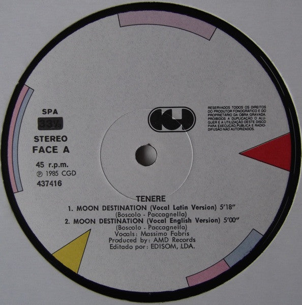 Tenerè : Moon Destination (12")
