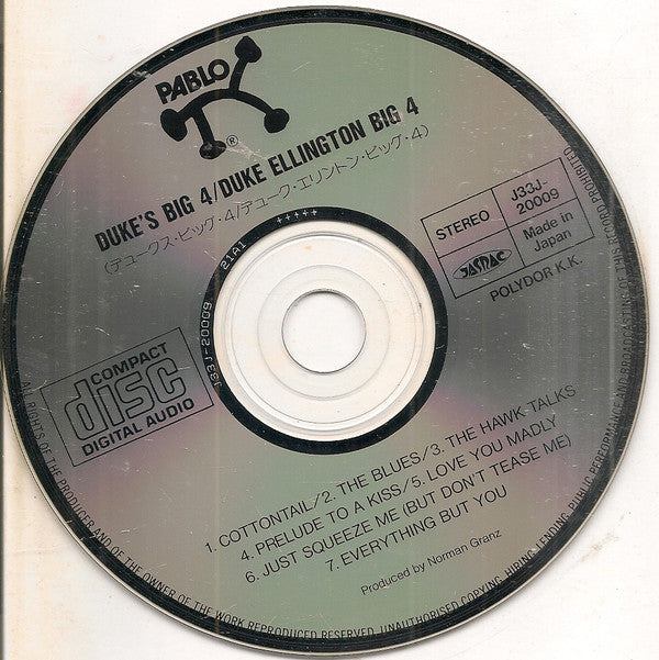 Duke Ellington : Duke's Big 4 (CD, Album, RE)