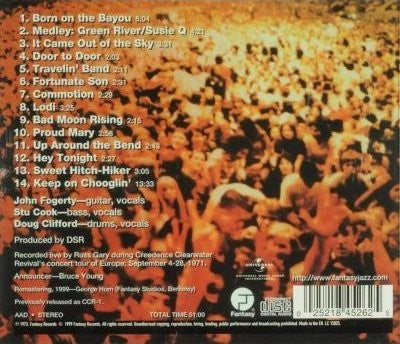 Creedence Clearwater Revival : Live In Europe (CD, Album, RE, RM)