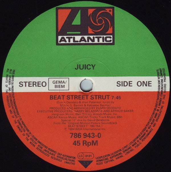 Juicy : Beat Street Strut (Extended 12" Version) (12")