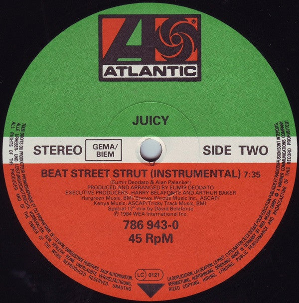 Juicy : Beat Street Strut (Extended 12" Version) (12")