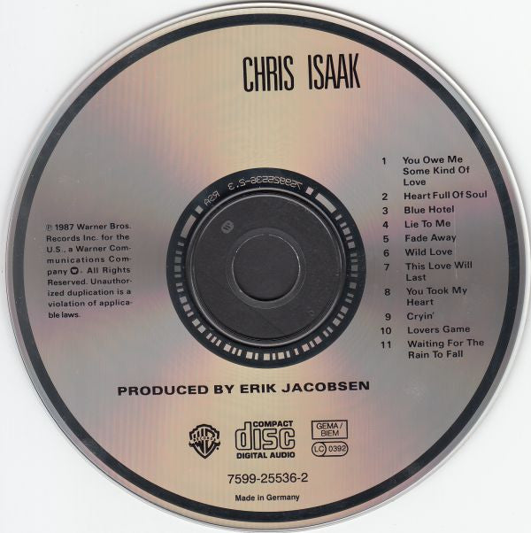 Chris Isaak : Chris Isaak (CD, Album, RP)