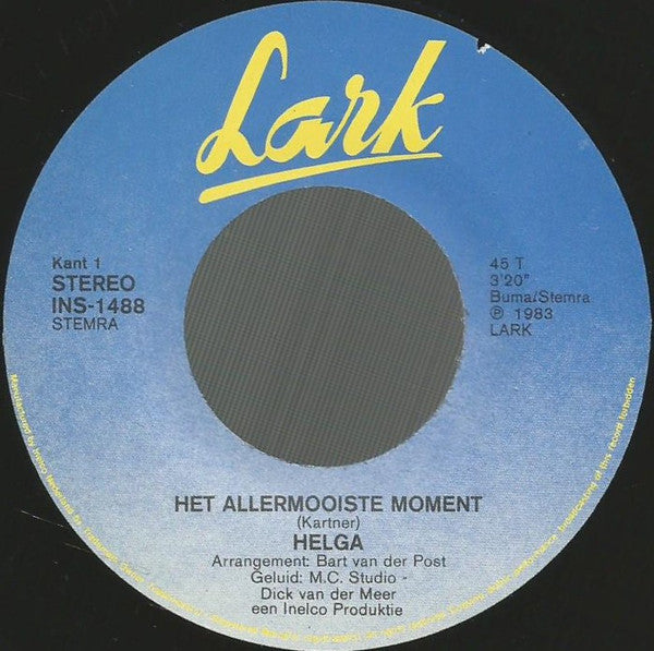 Helga (3) : Het Allermooiste Moment (7", Single)