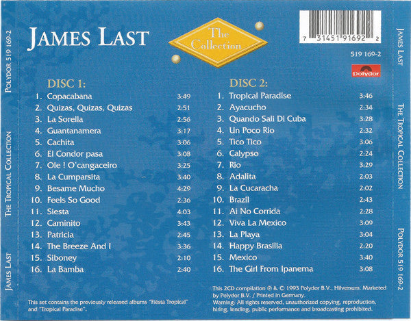 James Last : The Tropical Collection (2xCD, Comp)