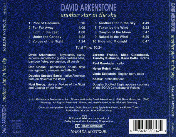 David Arkenstone : Another Star In The Sky (CD, Album, Dol)