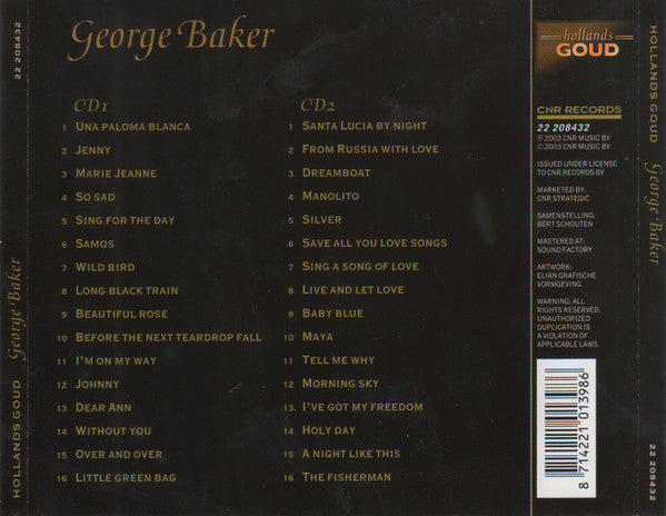 George Baker : George Baker (2xCD, Comp)
