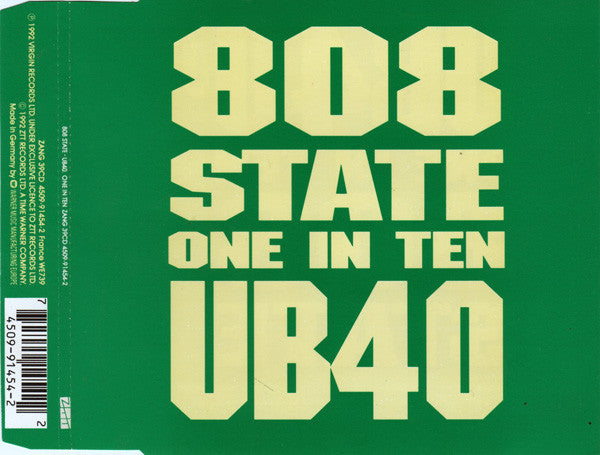 808 State / UB40 : One In Ten (CD, Single)