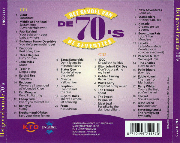 Various : Het Gevoel Van De Seventies (2xCD, Comp)