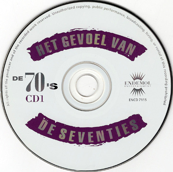 Various : Het Gevoel Van De Seventies (2xCD, Comp)