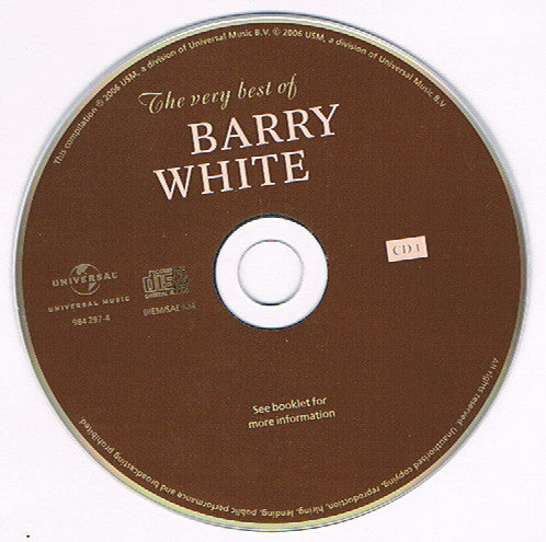 Barry White : The Very Best Of Barry White (2xCD, Comp)