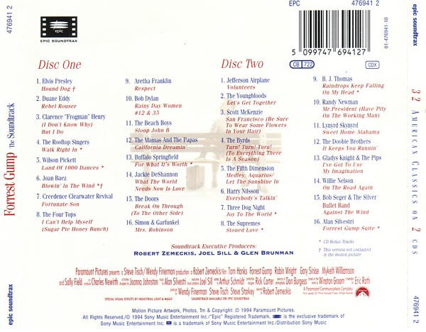 Various : Forrest Gump (The Soundtrack) (2xCD, Comp)