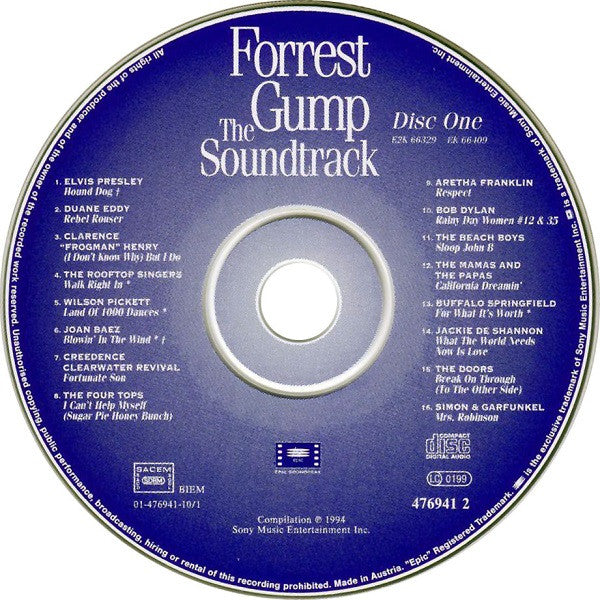 Various : Forrest Gump (The Soundtrack) (2xCD, Comp)