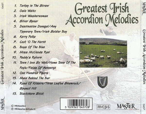 Unknown Artist : Greatest Irish Accordion Melodies (CD, Album)