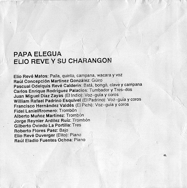 Elio Revé Y Su Charangon : Papá Eleguá (CD, Album, RE)