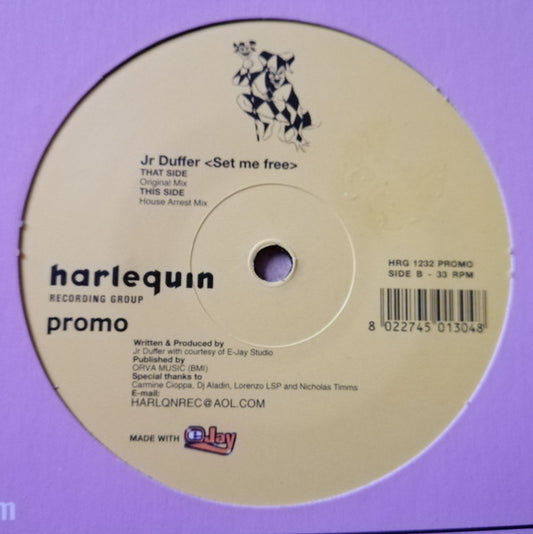 Jr Duffer : Set Me Free (12", Promo)