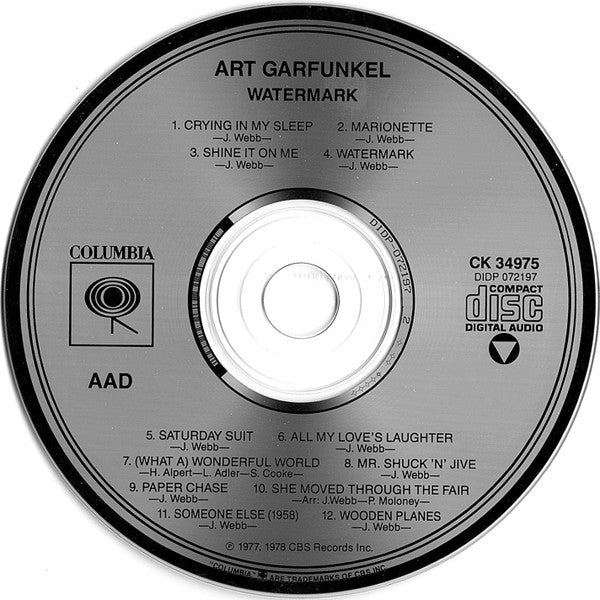Art Garfunkel : Watermark (CD, Album, RE)