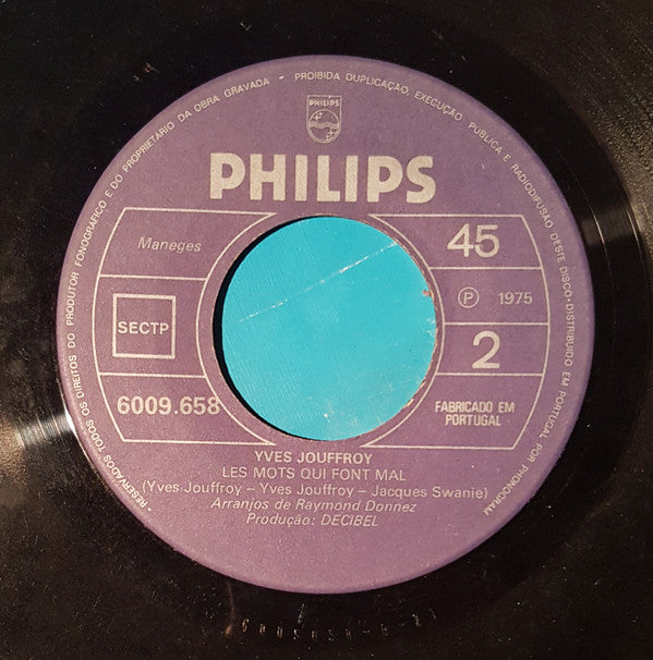 Yves Jouffroy : Good Bye-Good Bye (7", Single)