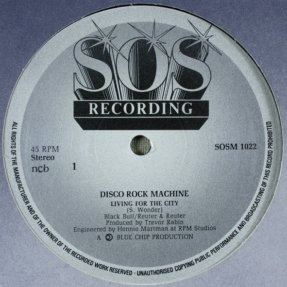 Disco Rock Machine : Living For The City (12")