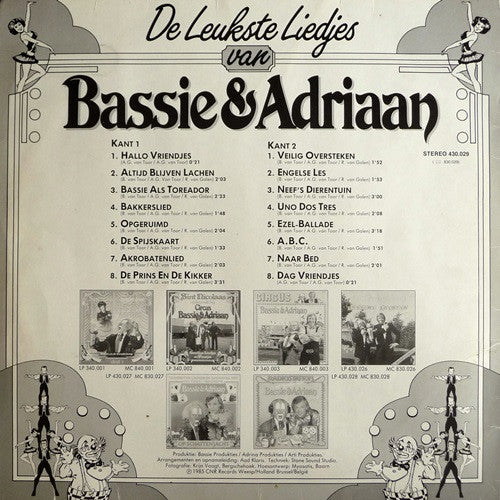 Bassie & Adriaan : De Leukste Liedjes Van Bassie En Adriaan (LP, Album)