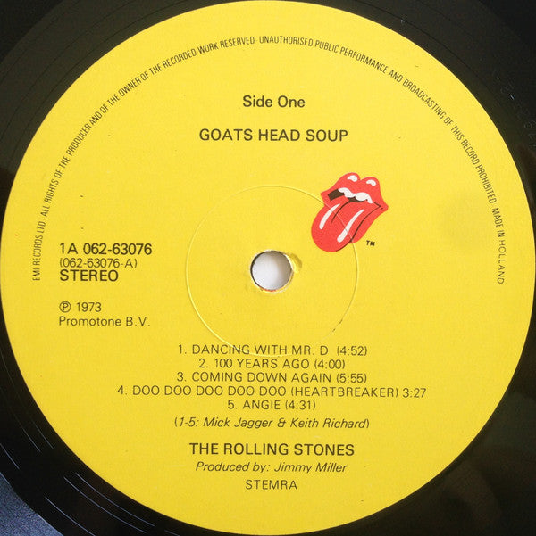 The Rolling Stones : Goats Head Soup (LP, Album, Gat)