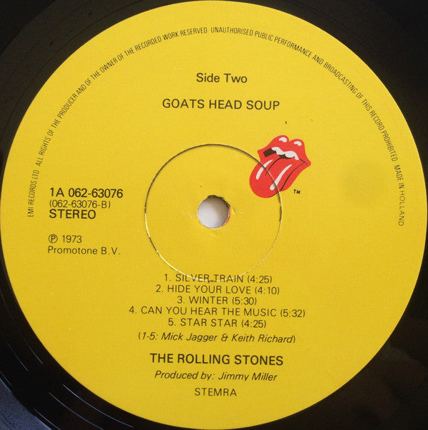 The Rolling Stones : Goats Head Soup (LP, Album, Gat)