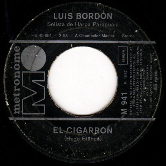 Luis Bordón : El Cigarron (7", Single)