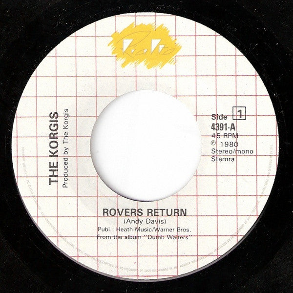 The Korgis : Rover's Return (7", Single, Mono)